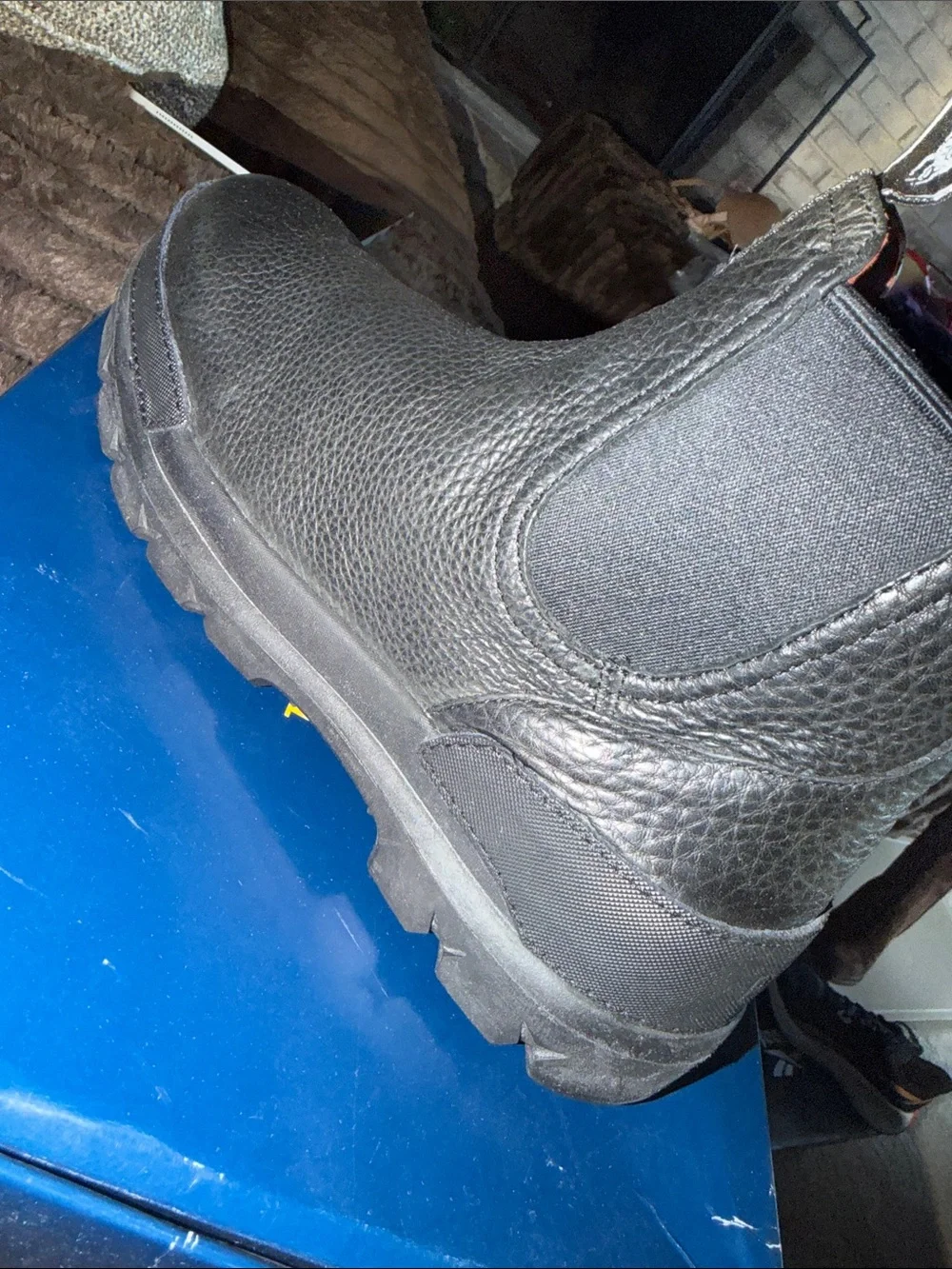 Polo by Ralph Lauren Black Pebbled Leather Chukka Boots